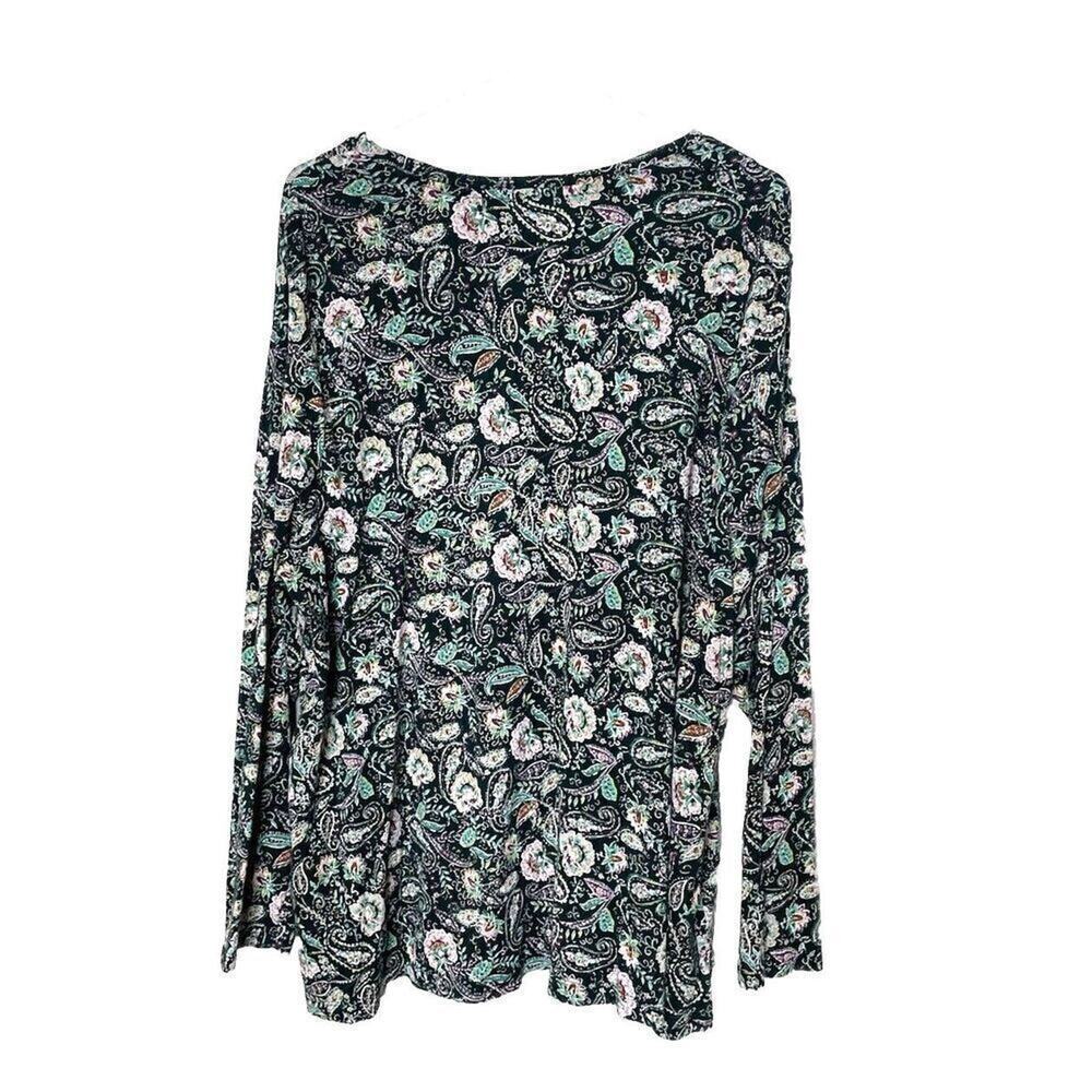 J Jill Plus size 3X Pima Cotton Crew Neck High Low T Shirt Top Womens Tee